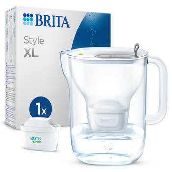 BRITA - Waterfilterkan Style XL - 3,6L - Grijs - incl. 1 MAXTRA PRO ALL-IN-ONE filterpatroon