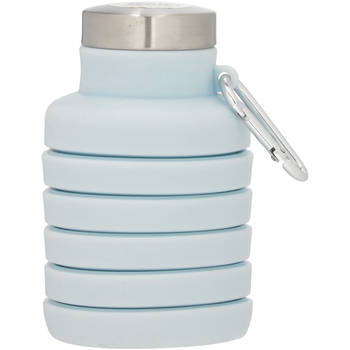 Blokker Frisse Start opvouwbare siliconen drinkfles - blauw - 500 ml