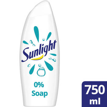 Sunlight Badschuim - 0% Zeep - pH-Huidneutraal - 6 x 750 ml - Voordeelverpakking