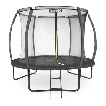 AMIGO trampoline Basic met veiligheidsnet en ladder 305 cm zwart
