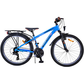 Volare Jongensfiets Cross 24 Inch 31,75 cm Jongens 18V V-Brakes Blauw/Zwart