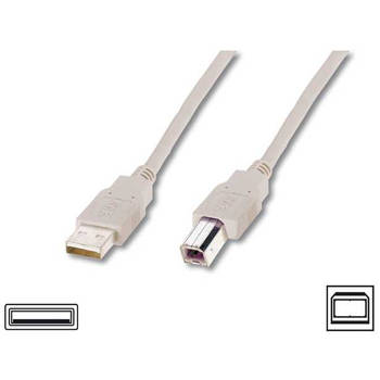 USB 2.0 A naar USB 2.0 B Kabel