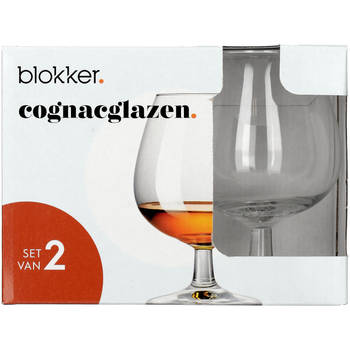 Blokker cognacglazen - set van 2 - 37cl