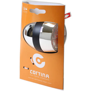 Cortina - koplamp Amsterdam batterij chroom zwart