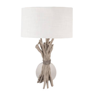 Clayre & Eef Wandlamp 33x26x43 cm Beige Kunststof Beige