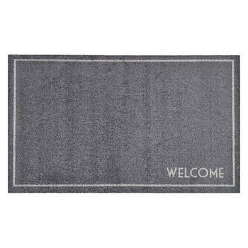 Deurmat Welcome grijs - 66x120 cm