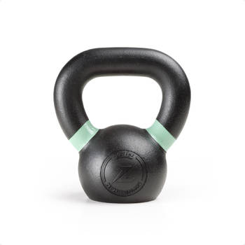 ZEUZ® Kettlebell 4 KG – Fitness, Crossfit Sport Set – Gewichten - Conditie & Krachttraining – Gietijzer – Lichtgroen