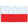 The Living Store Poolse vlag - Tuin en sport - 90 x 150 cm - Polyester