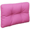 vidaXL Palletkussens 60x40x12 cm stof roze