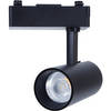 LED Railverlichting - Track Spot - Aigi - 1 Fase - 10W - Natuurlijk Wit 4000K - Rond - Zwart