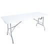 Inklapbare tafel - kunststof - 152x70 cm