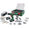 Bosch PSB 1800 LI-2 Systembox Accuboormachine – Met 2 x 18 V accu's en lader - Incl. 241 accessoires