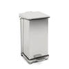 V-part - Industriële pedaalemmer 45 liter - Stainless steel - mat RVS