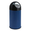 V-part - Afvalbak met pushdeksel 40 ltr - Steel Plastic - blauw, zwart