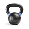 ZEUZ® Kettlebell 12 KG – Fitness, Crossfit Sport Set – Gewichten - Conditie & Krachttraining – Gietijzer – Blauw