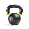 ZEUZ® Kettlebell 16 KG – Fitness, Crossfit Sport Set – Gewichten - Conditie & Krachttraining – Gietijzer – Geel
