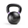ZEUZ® Kettlebell 20 KG – Fitness, Crossfit Sport Set – Gewichten - Conditie & Krachttraining – Gietijzer – Paars