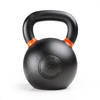 ZEUZ® Kettlebell 28 KG – Fitness, Crossfit Sport Set – Gewichten - Conditie & Krachttraining – Gietijzer – Oranje