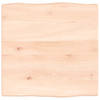 vidaXL Tafelblad natuurlijke rand 40x40x2 cm massief eikenhout