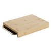 Snijplank DKD Home Decor Natuurlijk Bamboe Roestvrij staal 28 x 21,5 x 4,2 cm