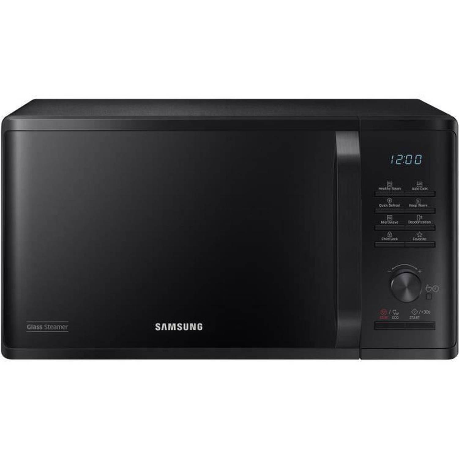 Solo Microwave - Samsung - MS23K3555E - Black - 23L - Elektronische regeling + knop - Houd houderfunctie