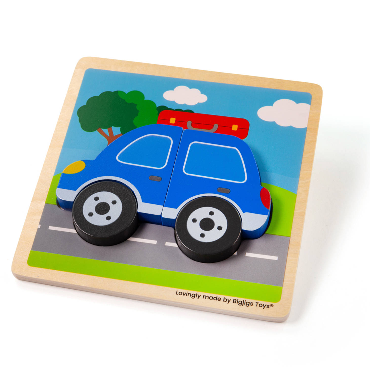 Bigjigs Chunky Lift Out Car Puzzle