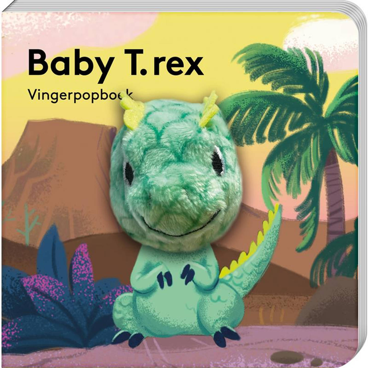 Vingerpopboekje Baby T-rex