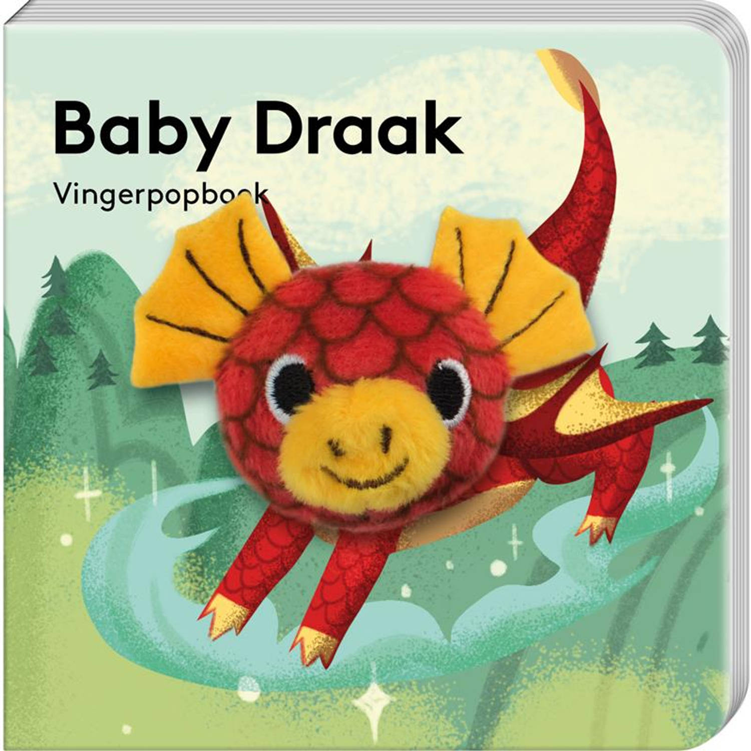 Vingerpopboekje Baby draak