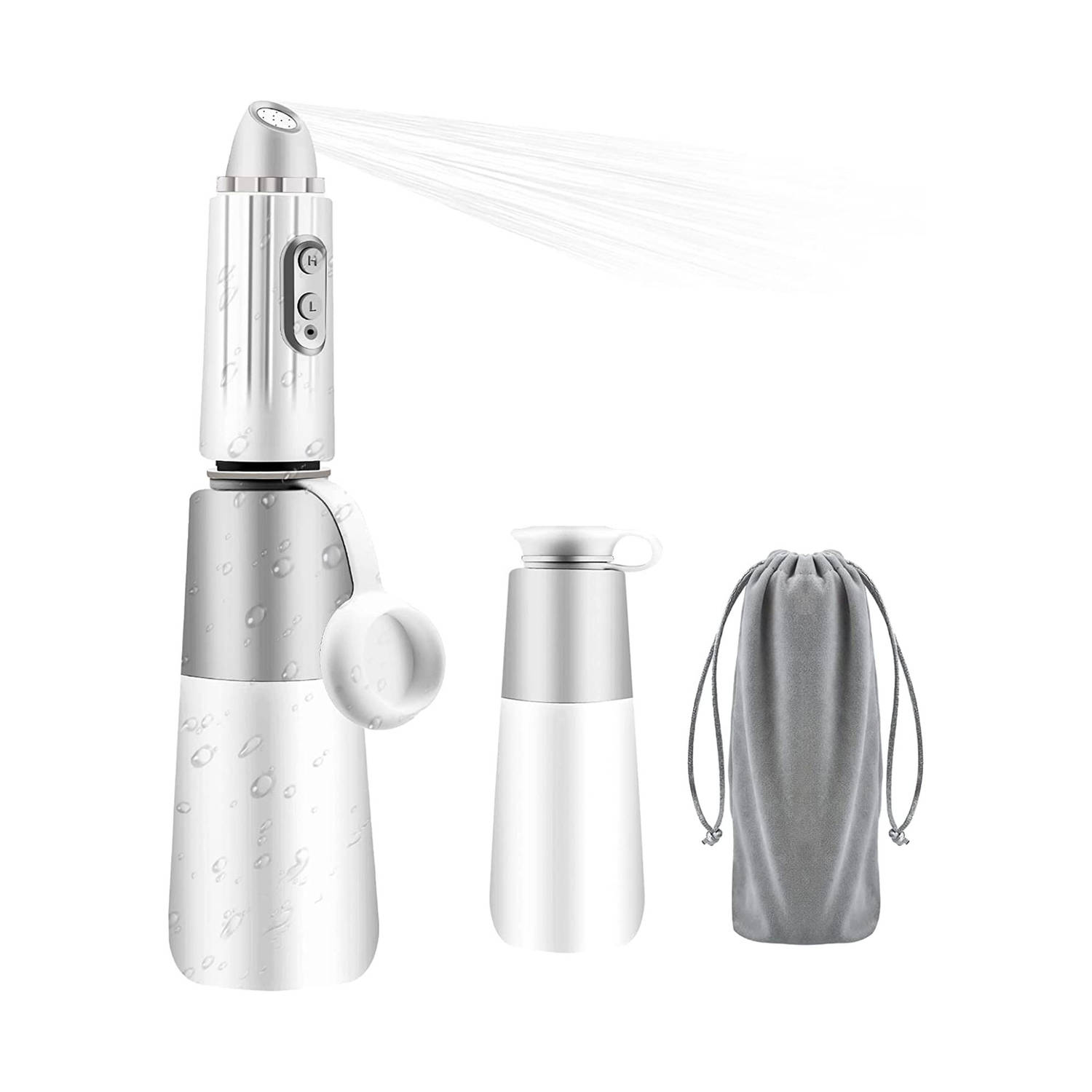 Safe Age® Bidet - Elektrisch & oplaadbaar met 2 sproeikoppen en reistas - Mobiele bidet - Peri Bottle - Vaginale douche