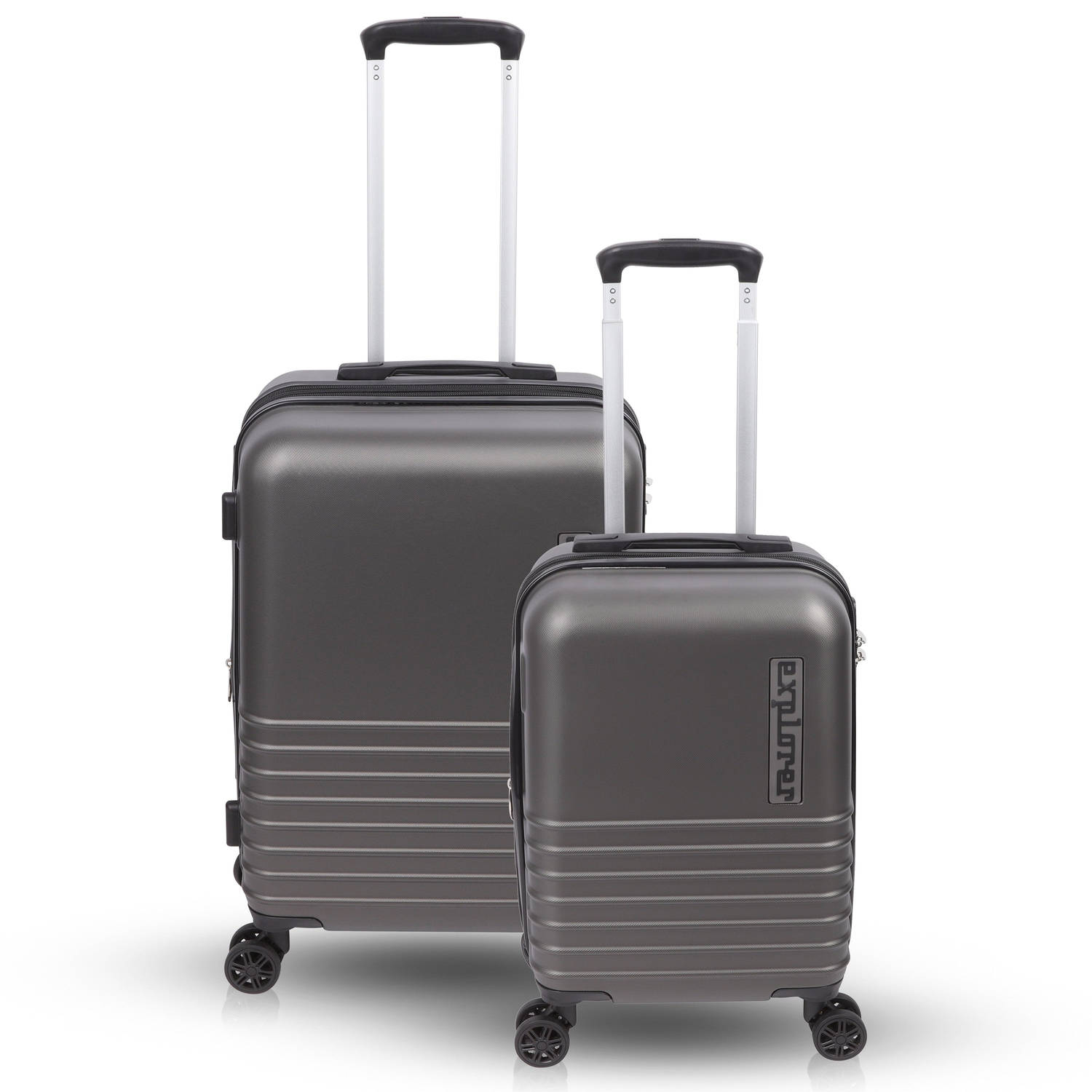 Niceey Kofferset Trolleyset met TSA Handbagage en Groot Zwart