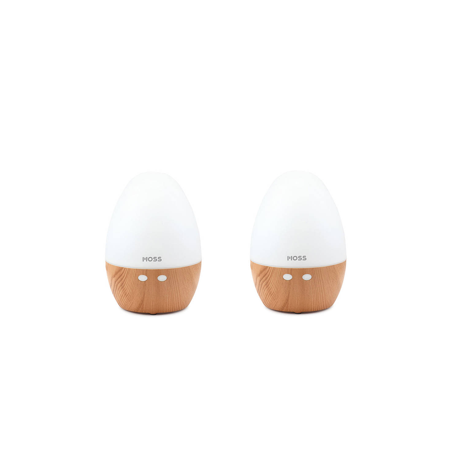 MOSS Luchtbevochtiger & Geurdispenser met LED Egg 150 ml 2 stuks