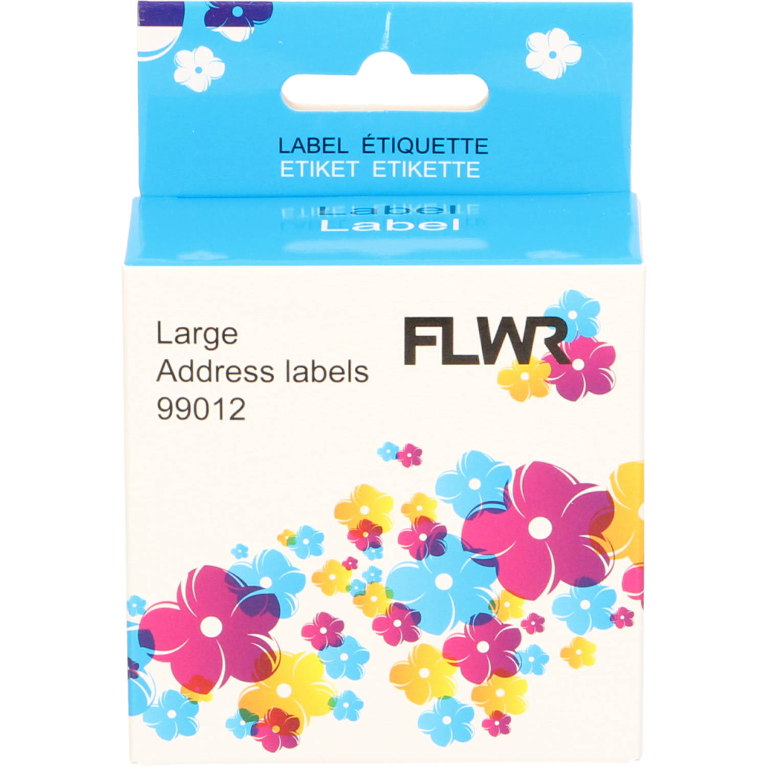 FLWR Dymo 99012 adreslabel 36 mm x 89 mm wit labels