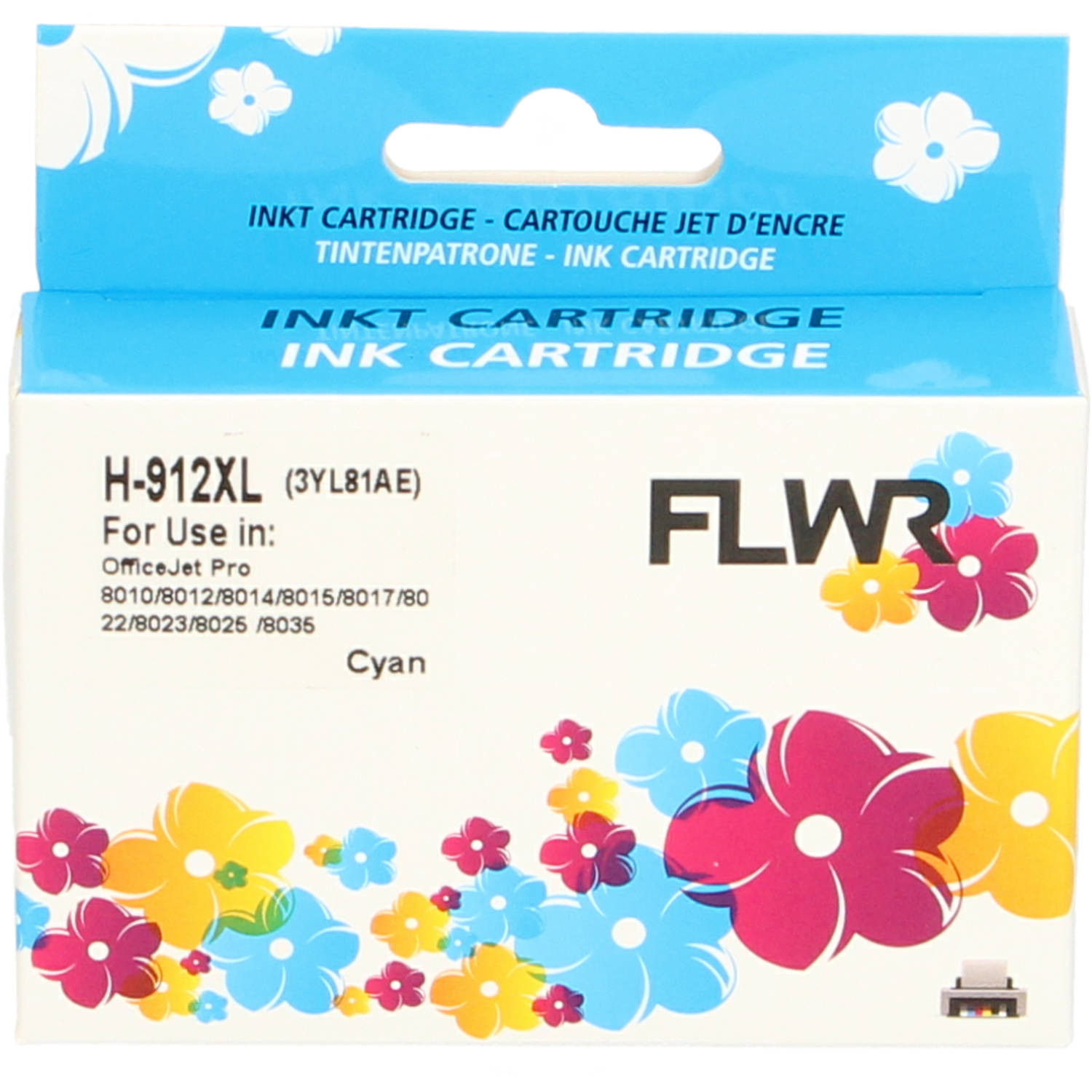 FLWR - Inktcartridge / 912XL / cyaan - Geschikt voor HP