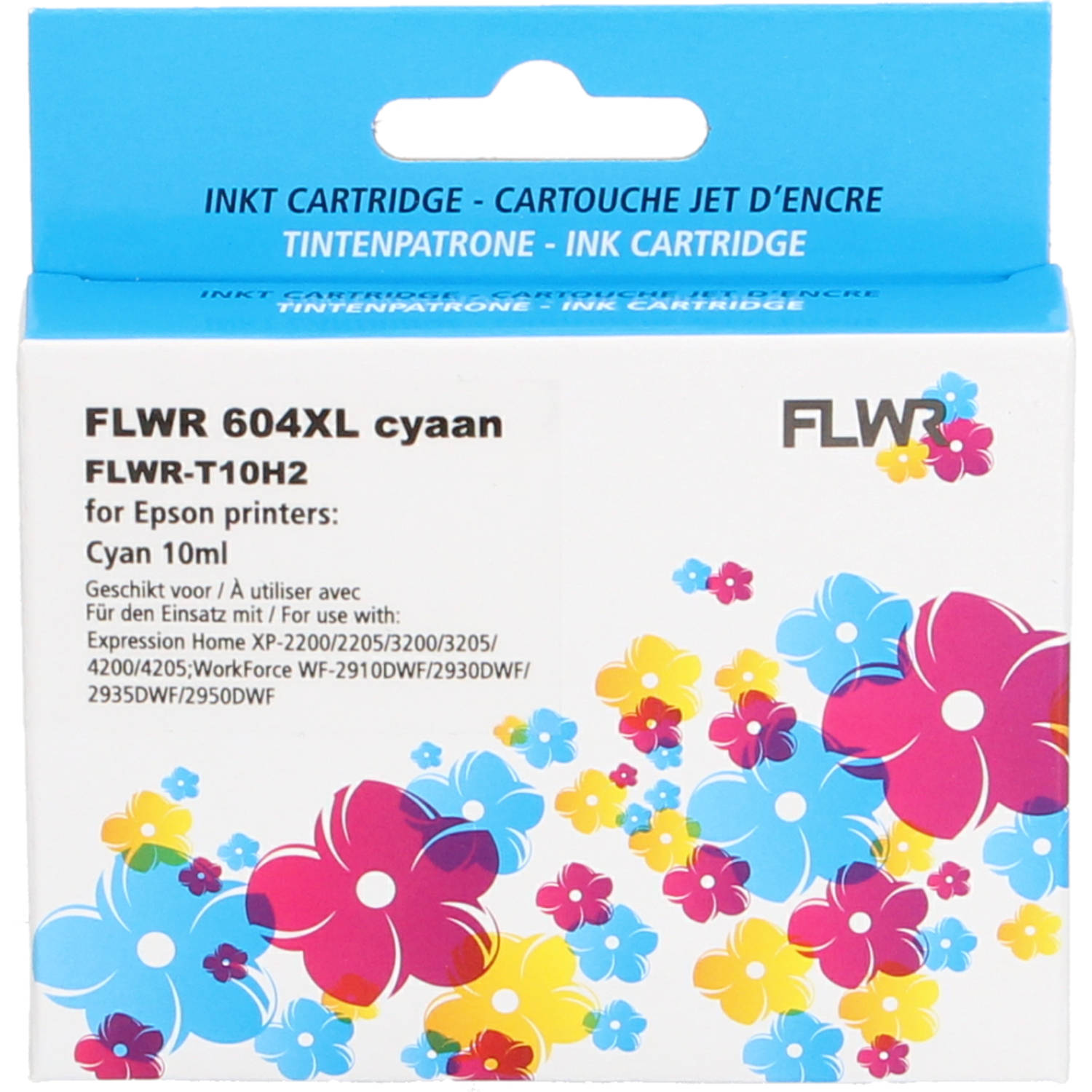 FLWR - Inktcartridge / 604XL / Cyaan - Geschikt voor Epson