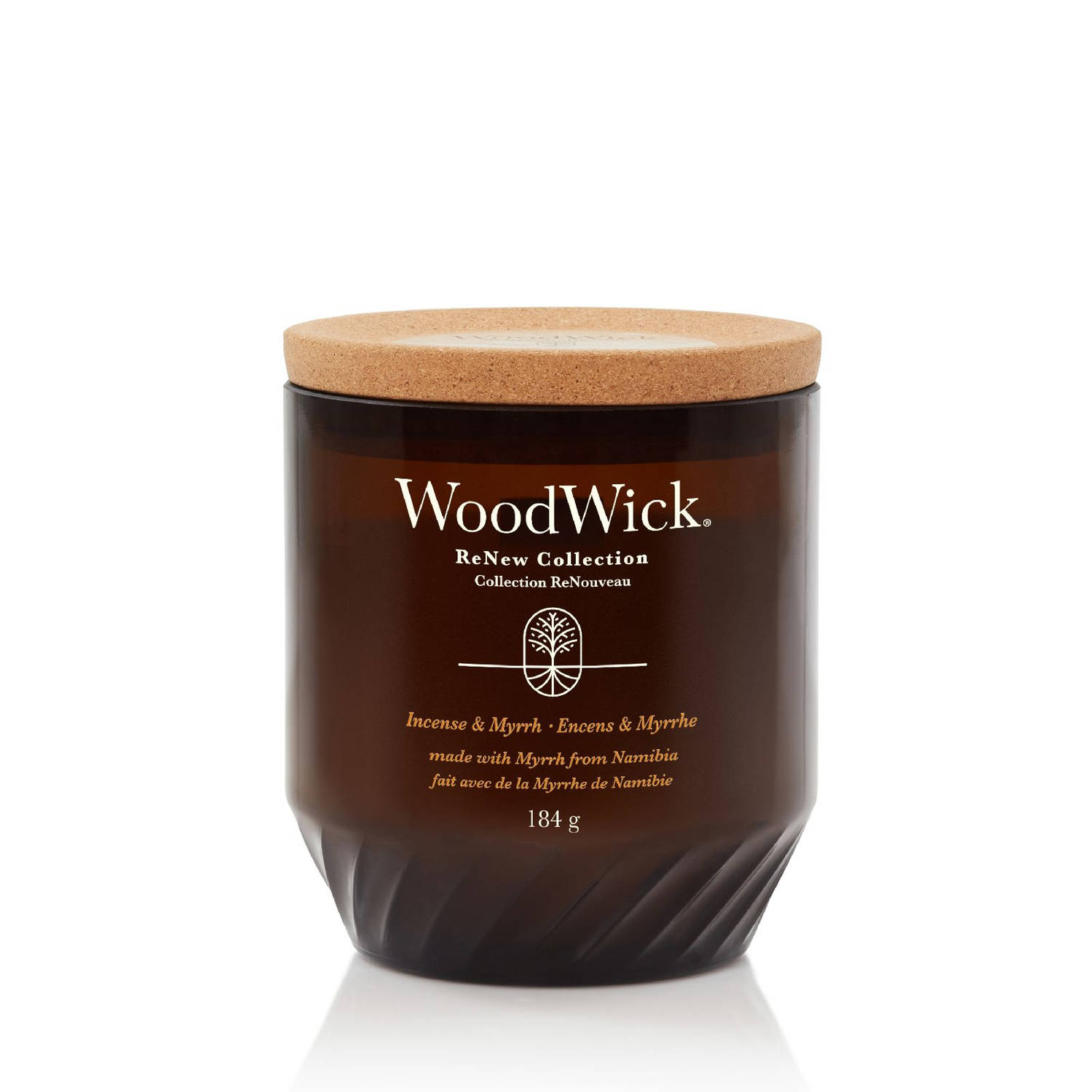 WoodWick Geurkaars Medium - ReNew - Incense & Myrrh - 9.5 cm / ø 8 cm