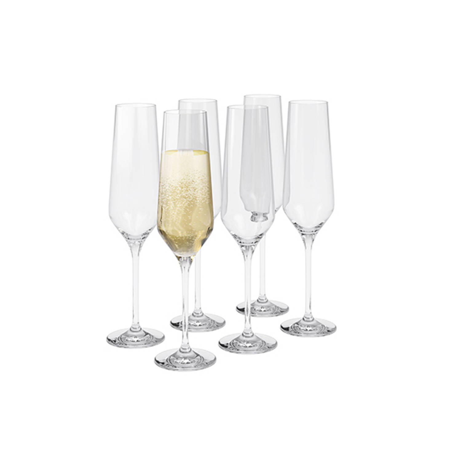 Glazen voor Champagne, 0.26 L, Set van 6 - Eva Trio | Legio Nova