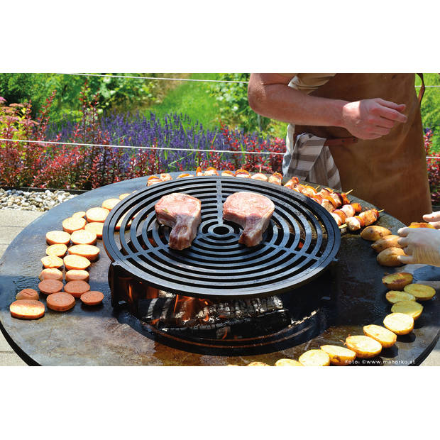 OFYR 100 - Grill Accessoires Set Premium - Doofdeksel - Spiezen Ring - 3 stuks spiezen - Grill rooster - Grill houder