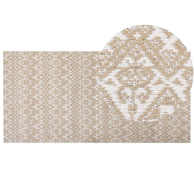 Beliani ATIMA - Gevlochten-Beige-Jute