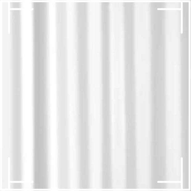 MARBEAUX Douchegordijn - Anti Schimmel - met Ringen - Wit - 180x200 cm - Polyester