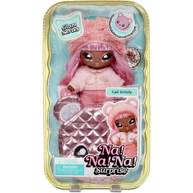 Na! Na! Na! Surprise - 2-in-1 Pom Dolll - Cali Grizzly - Serie Glam 1 - Modepop