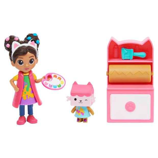 Gabby's Dollhouse Cattivity Pack Art Studio - Minipop - Speelset - Gabby's Poppenhuis - Kunststudio speelfigurenset