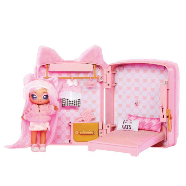 Na! Na! Na! Surprise Backpack Bedroom Pink Kitty Speelset