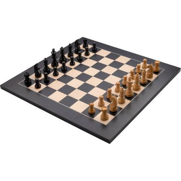 Schaakbord - Zwart Esdoornhout - 40 x 40 cm