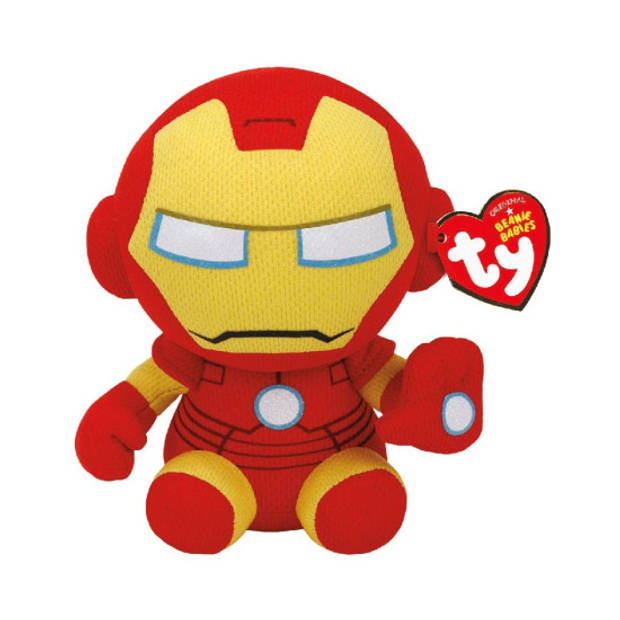 Ty Beanie Babie Marvel - Iron Man - Knuffel - 15 cm