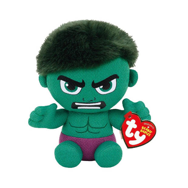 Ty Beanie Babie Marvel - Hulk - Knuffel - 15 cm