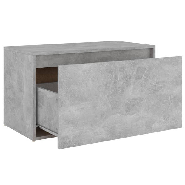 vidaXL Halbank 80x40x45 cm bewerkt hout betongrijs