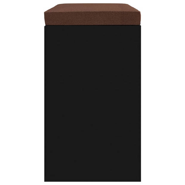 vidaXL Schoenenbank 103x30x48 cm bewerkt hout zwart