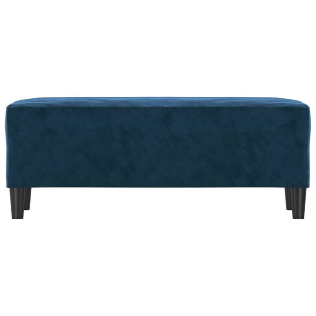 vidaXL Bankje 100x35x41 cm fluweel blauw