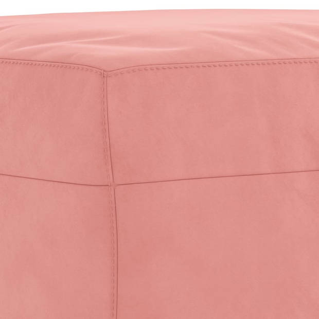 vidaXL Bankje 100x35x41 cm fluweel roze