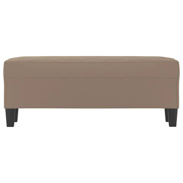 vidaXL Bankje 100x35x41 cm microvezelstof taupe